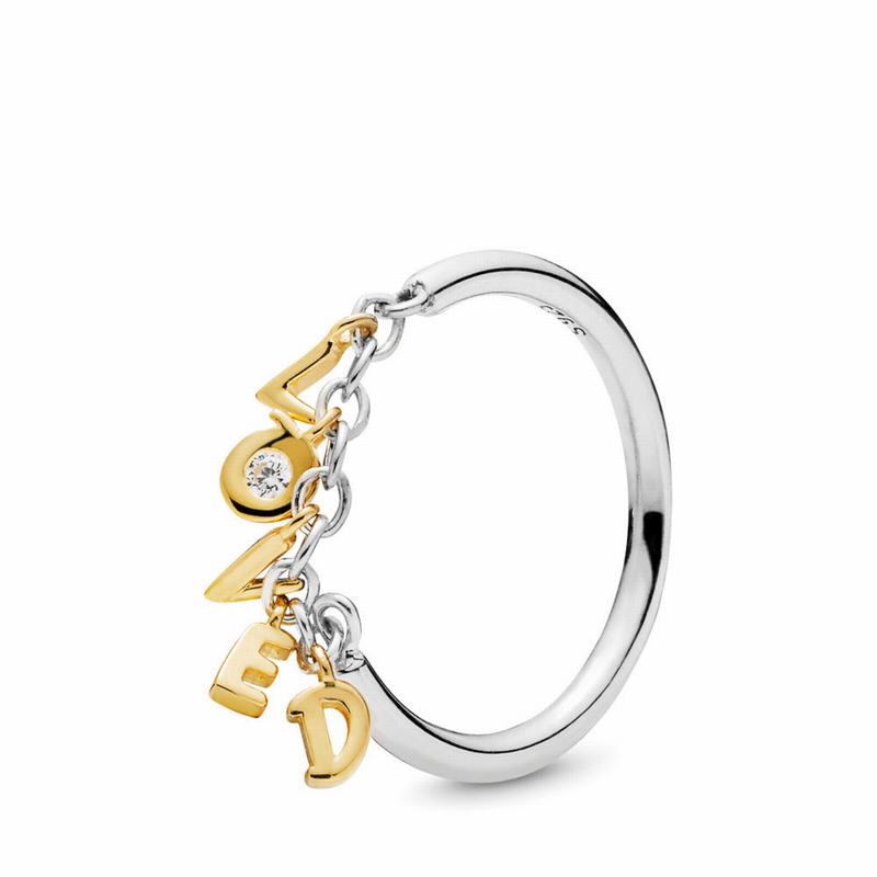 Anillos Apilables Pandora Shine™ Loved Script Argint (kT3wGBRt)